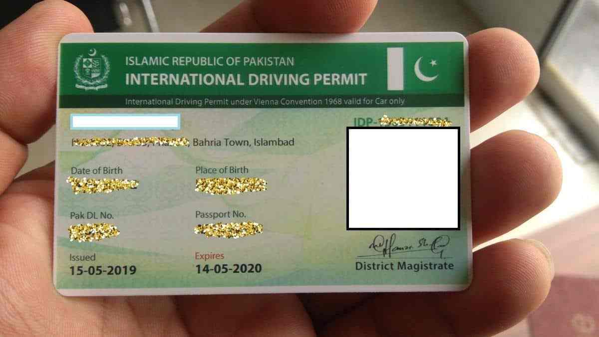 Pakistan international driving license
