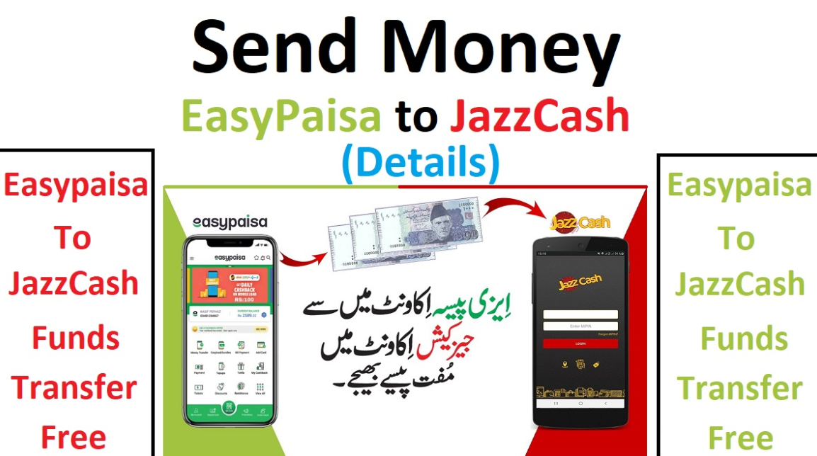 How to transfer money from easypaisa to jazzcash