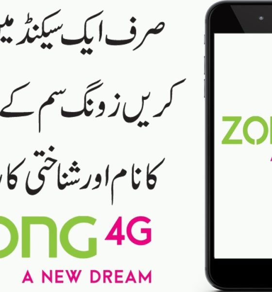 how to check zong sim owner name