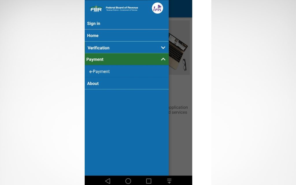 Pay Your Taxes On The Go via FBR Tax Asaan App