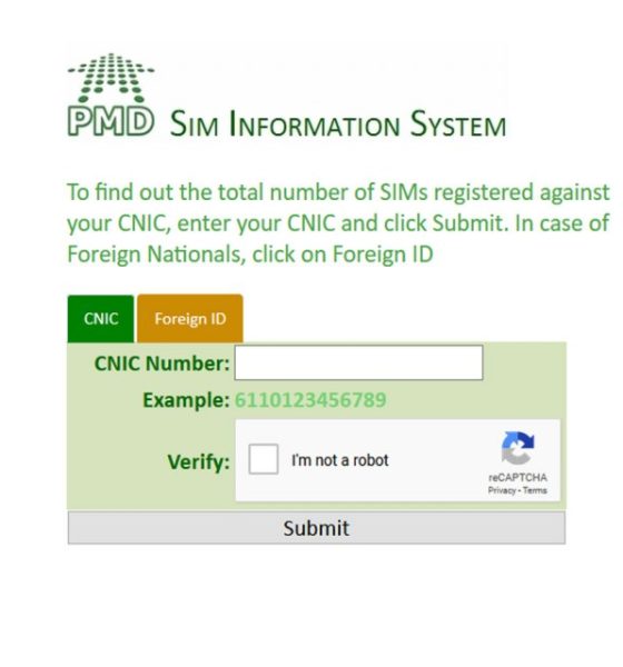 SIM information system