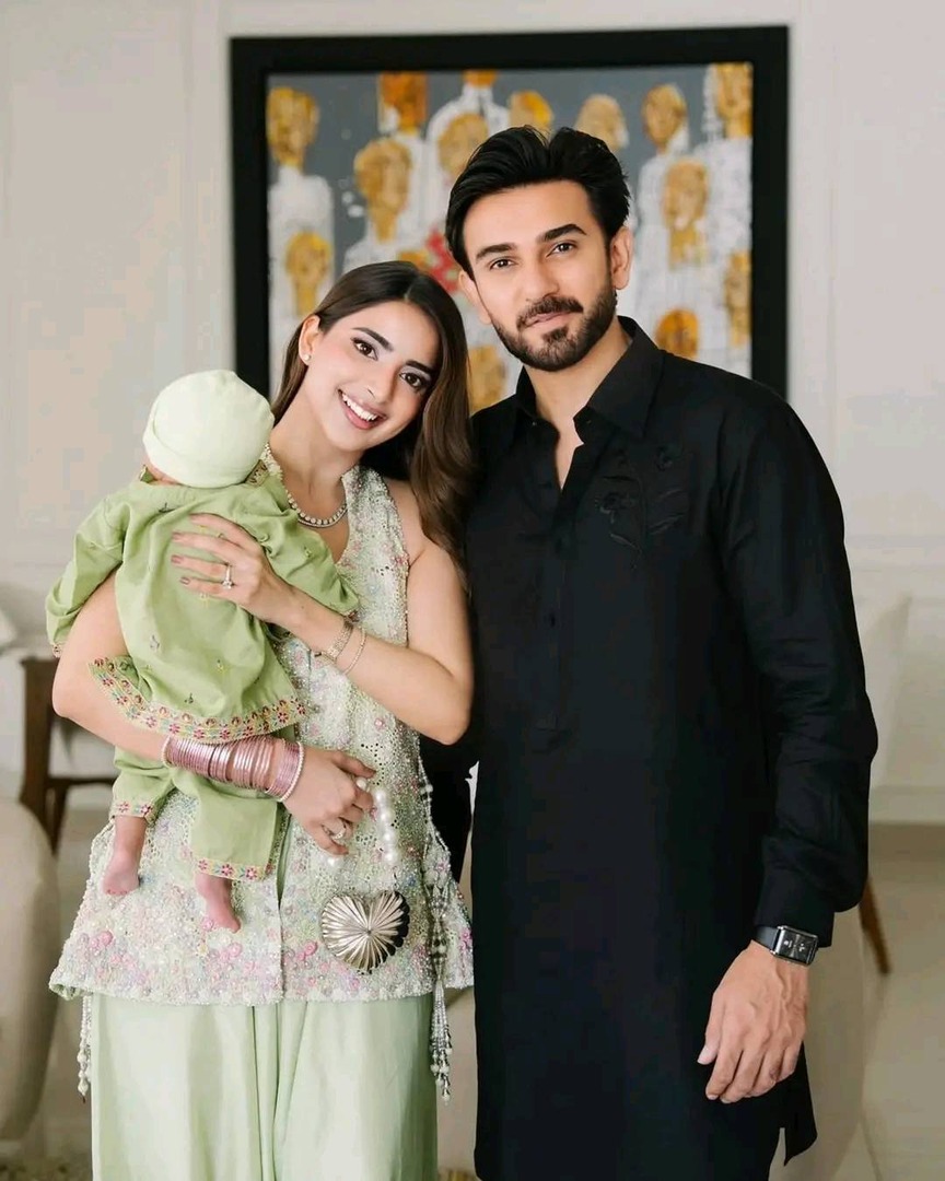Ali Ansari with wife Saboor Aly