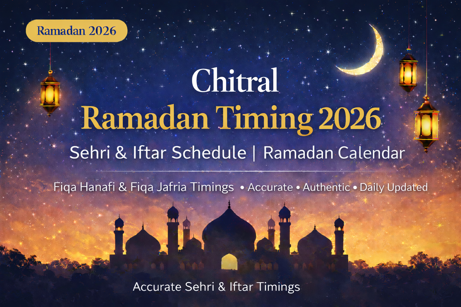 Chitral Ramadan Timings