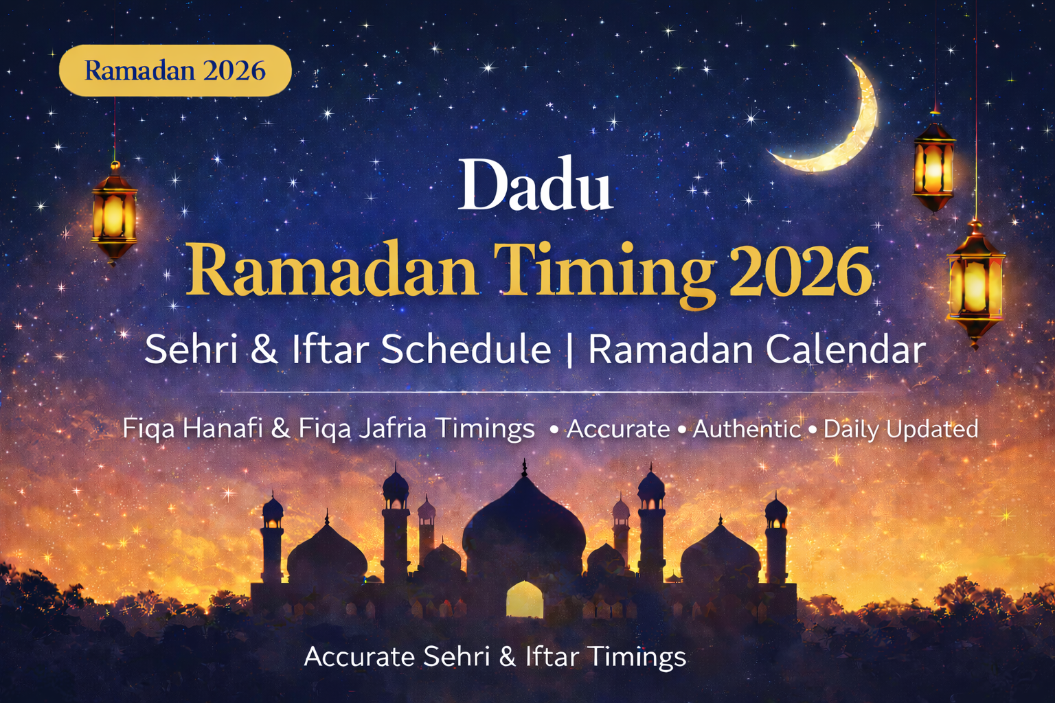 Dadu Ramadan timing