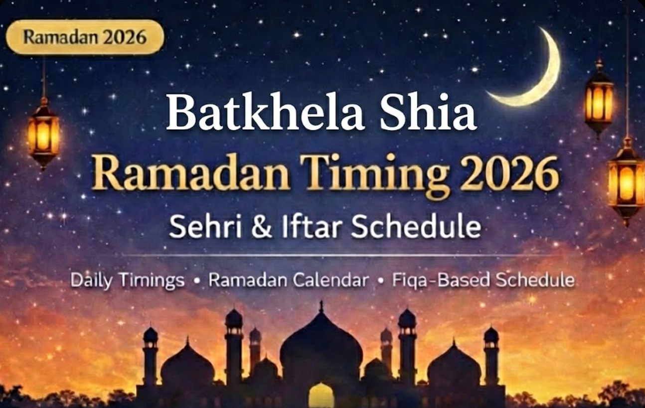 Batkhela Shia Ramadan Timing 2026