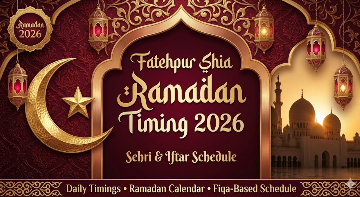 Fatehpur Shia Ramadan Timing 2026