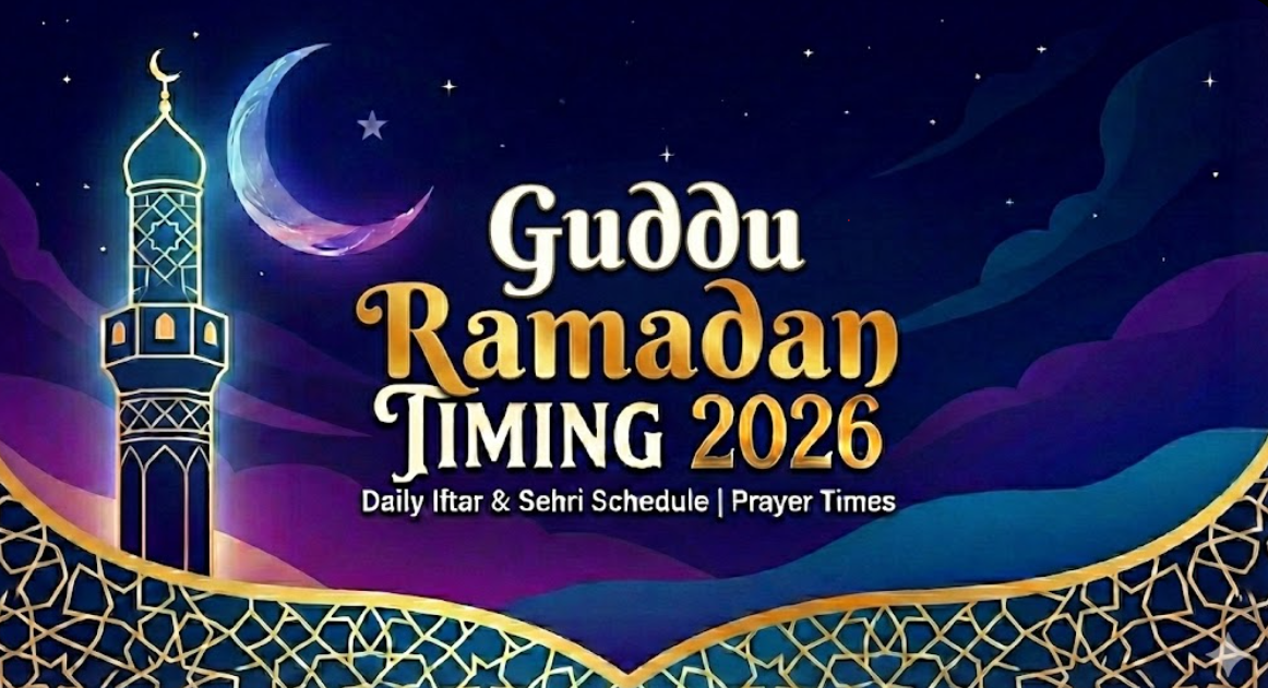 Guddu Ramadan Timing 2026 sunni