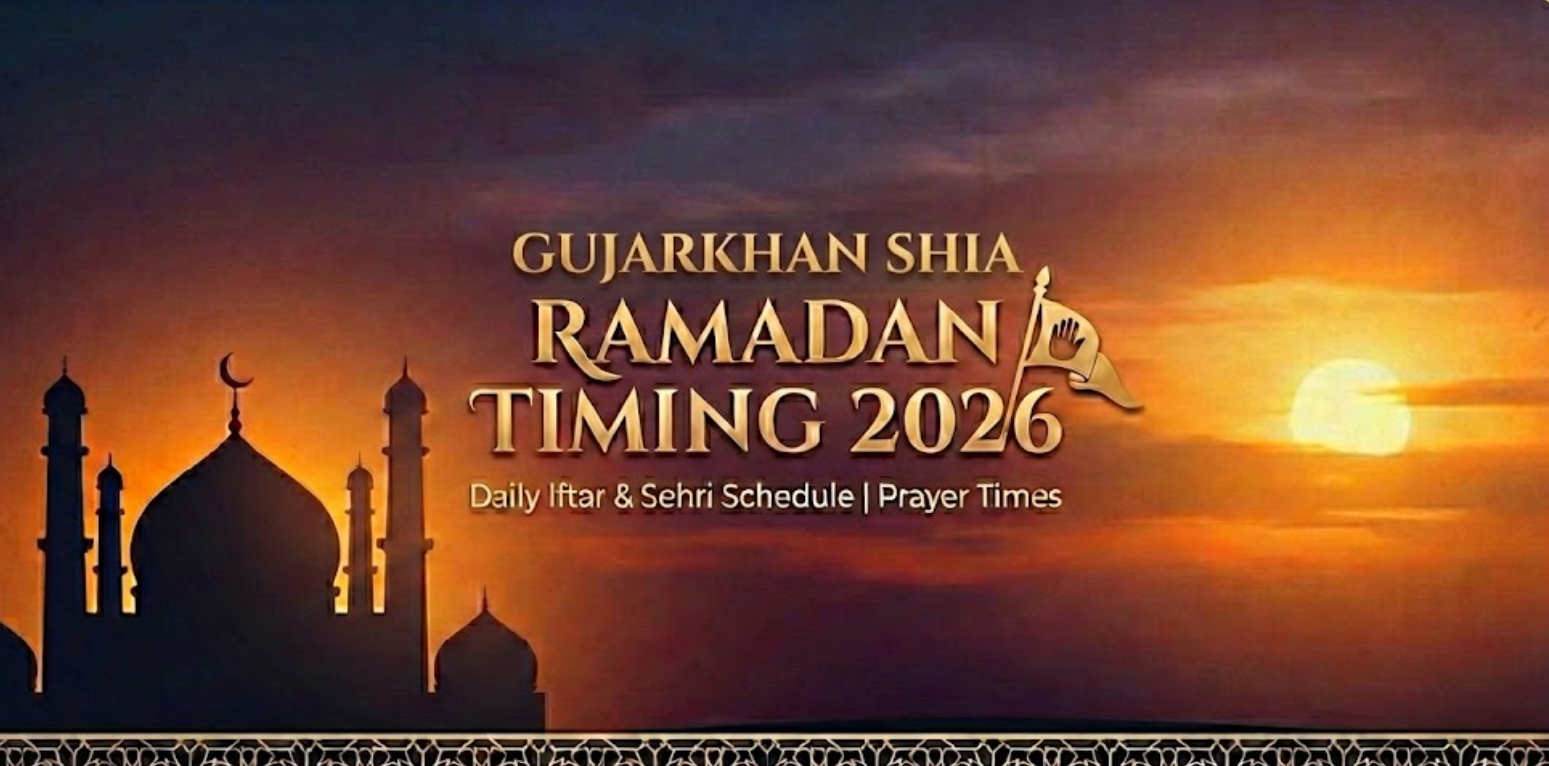 Gujarkhan Shia Ramadan Timing 2026 – Complete Fiqa Jafria Schedule