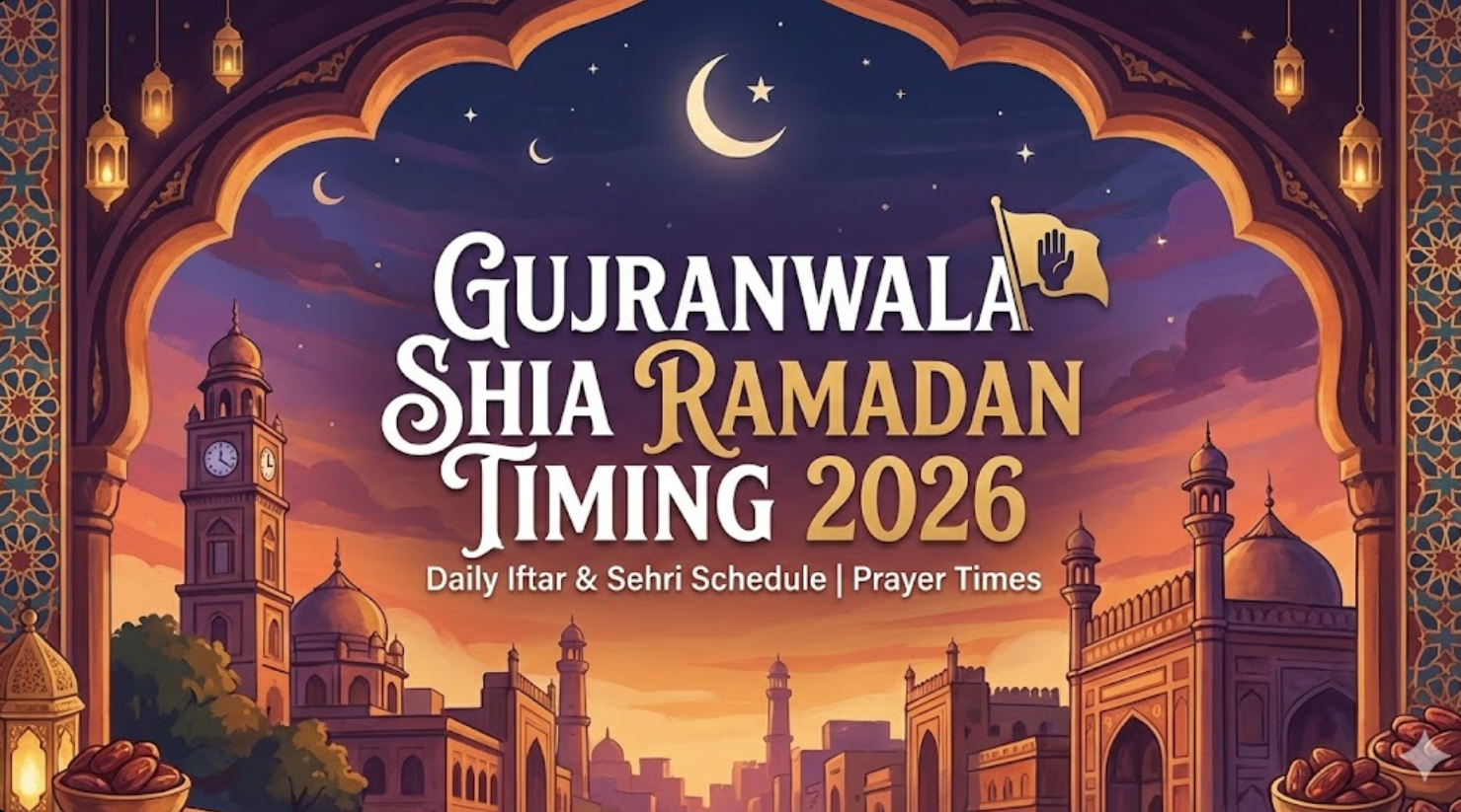 Gujranwala Shia Ramadan Timing 2026