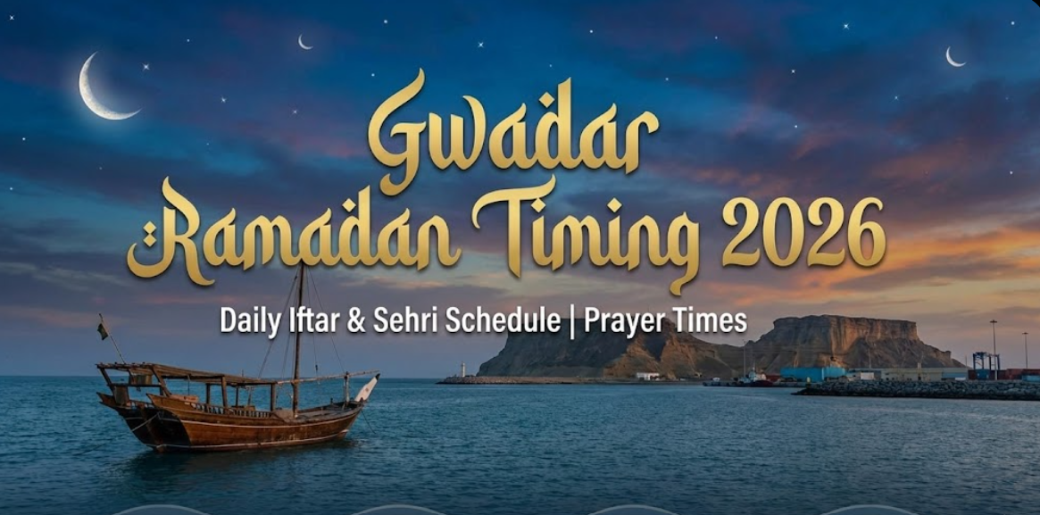 Gwadar Ramadan Timing 2026