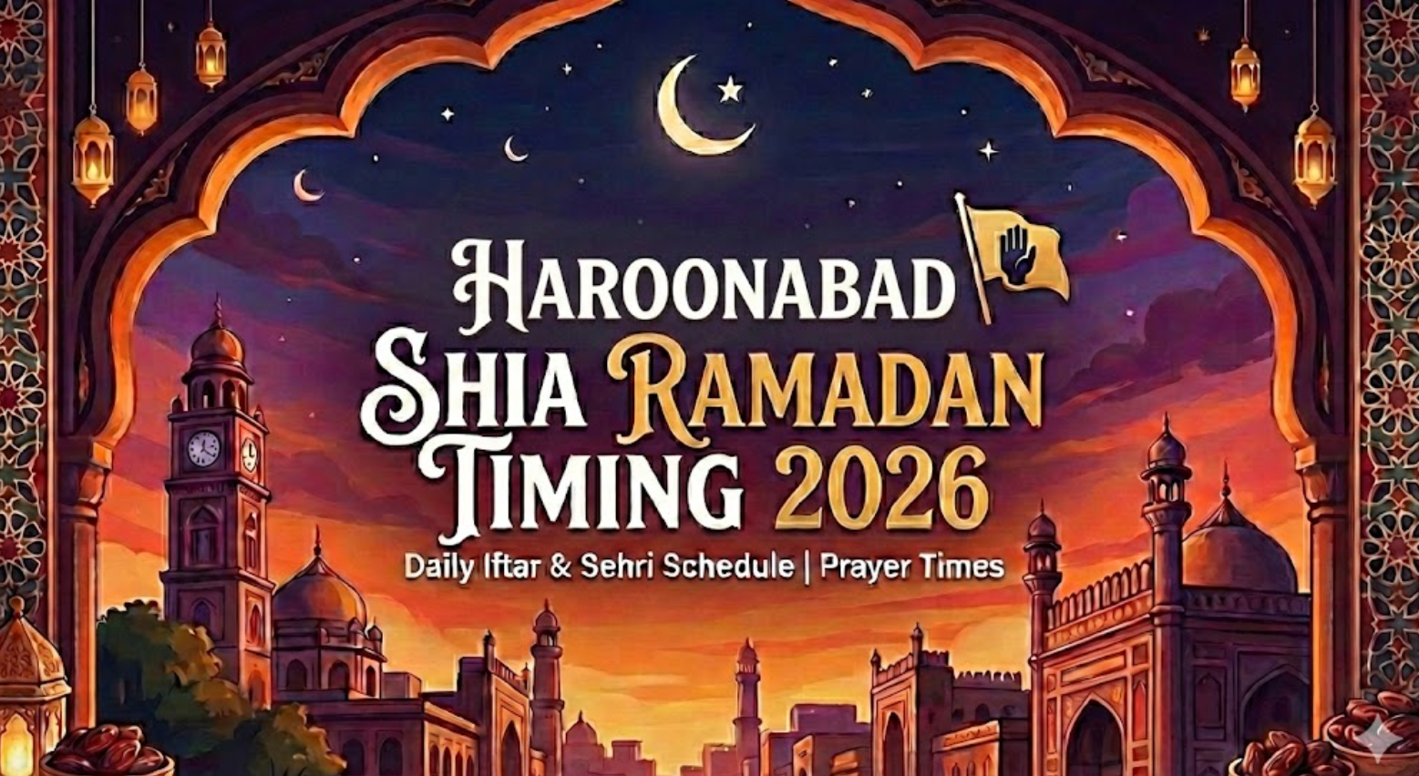 Haroonabad Shia Ramadan Timing 2026