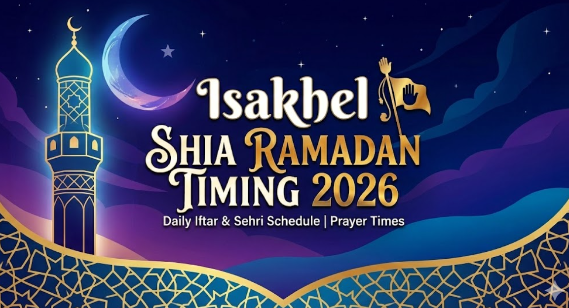 Isakhel Shia Ramadan Timing 2026