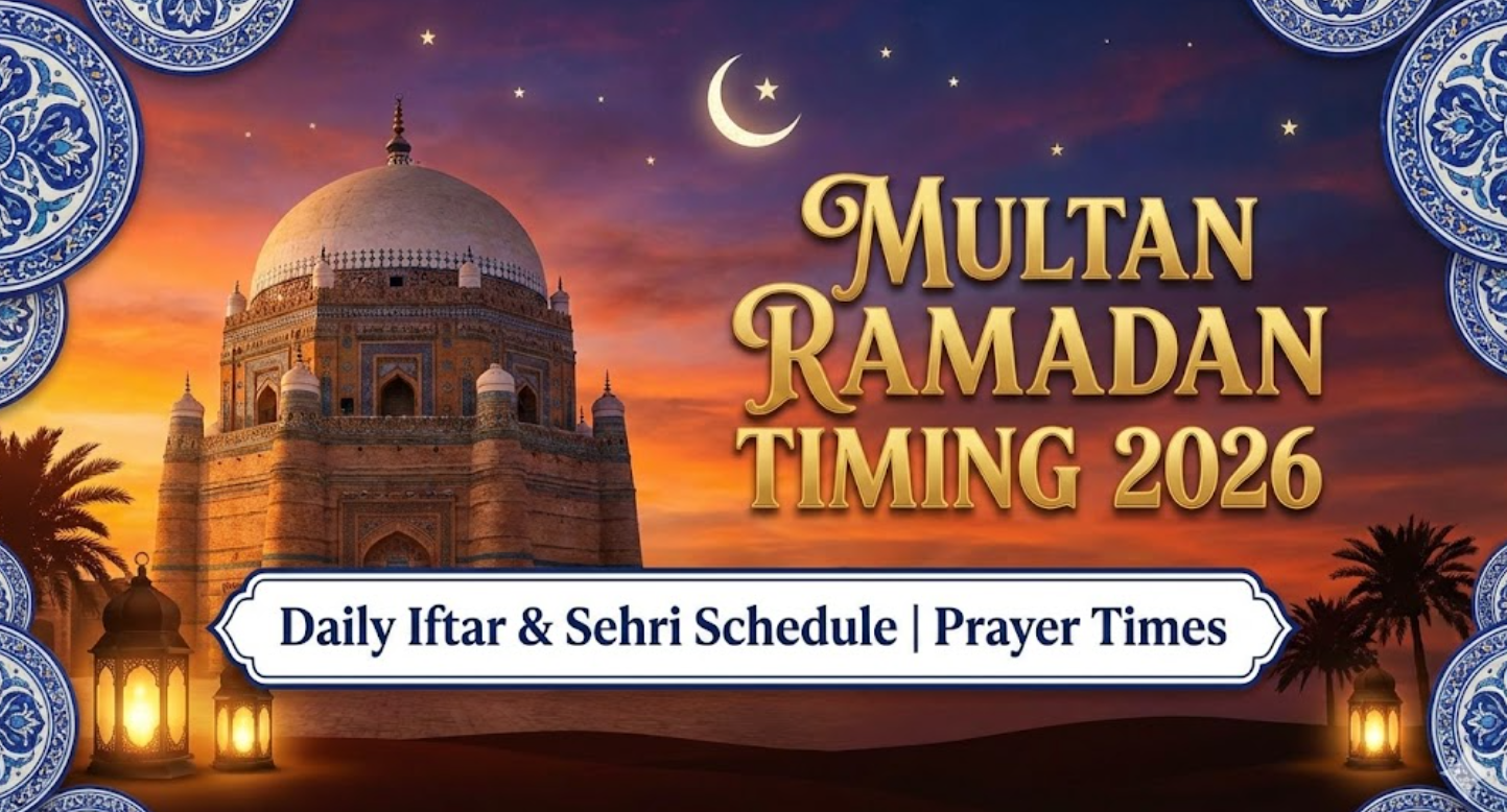 Multan Ramadan Timing 2026
