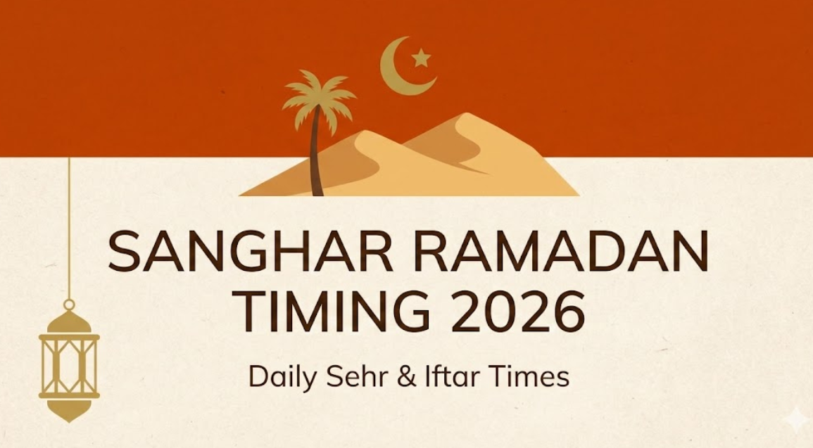 Sanghar Ramadan Timing 2026