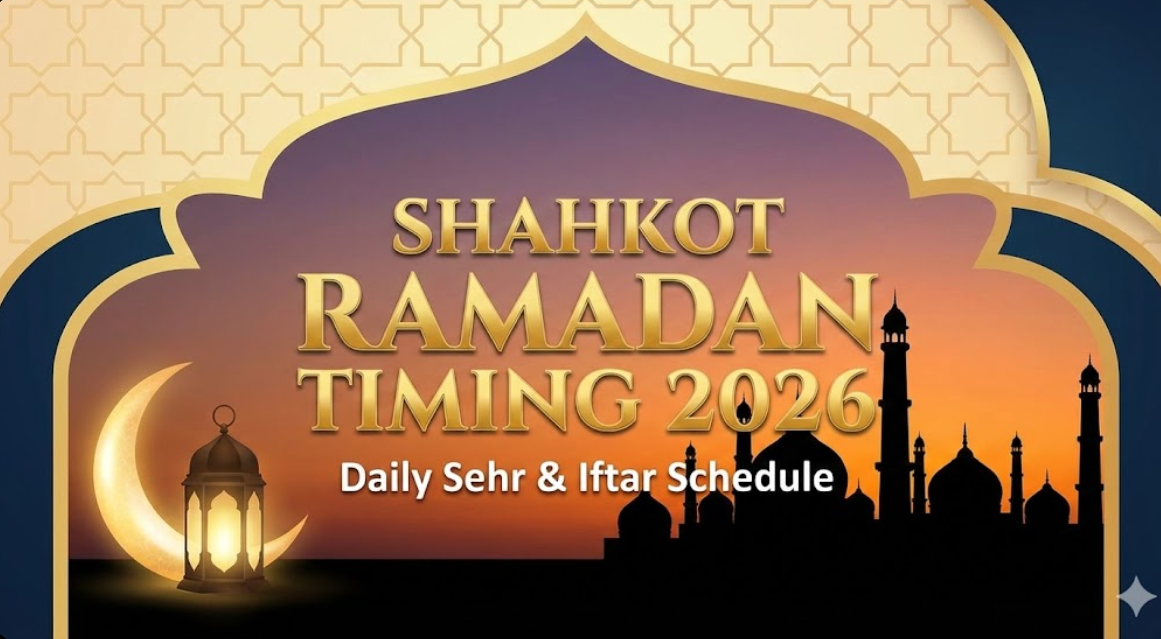 Shahkot Ramadan Timing 2026