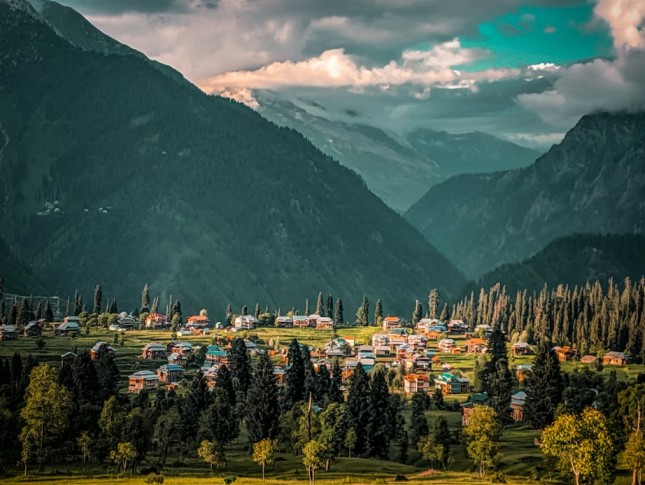 A small village called Arang Kel situated along the LOC in azad Jammu and Kashmir,Pakistan. northern Pakistan travel