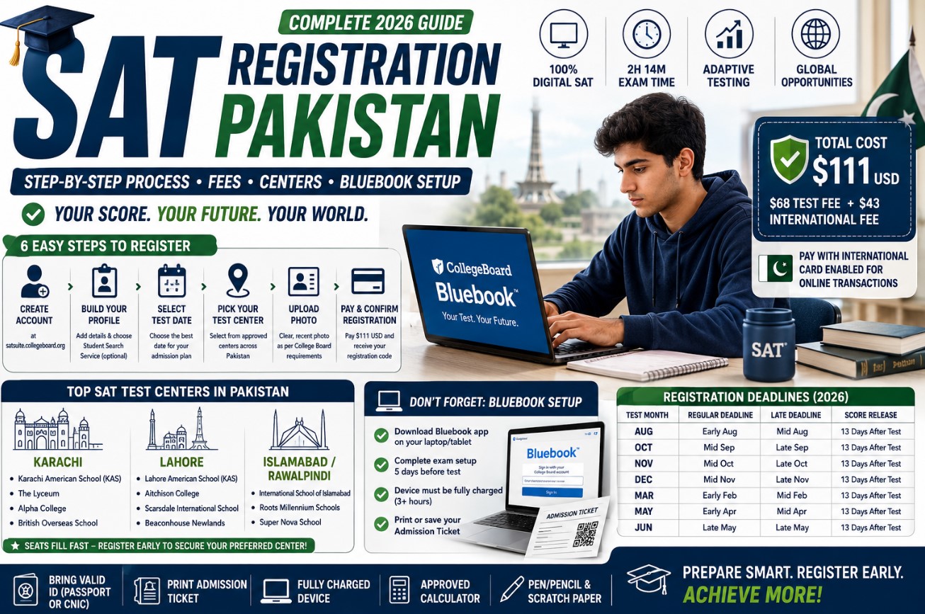 SAT registration Pakistan