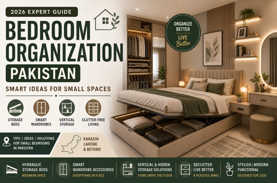 bedroom organization Pakistan