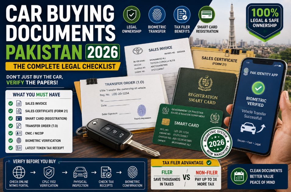 car buying documents Pakistan