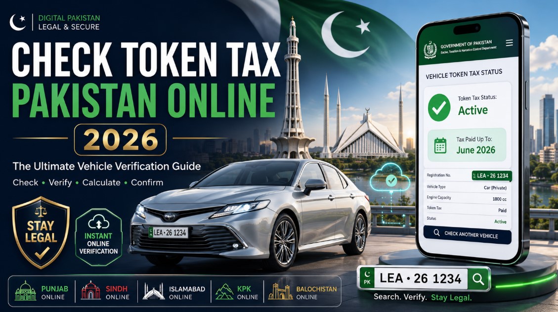 check token tax Pakistan Online 2026