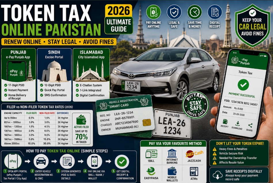 token tax online Pakistan