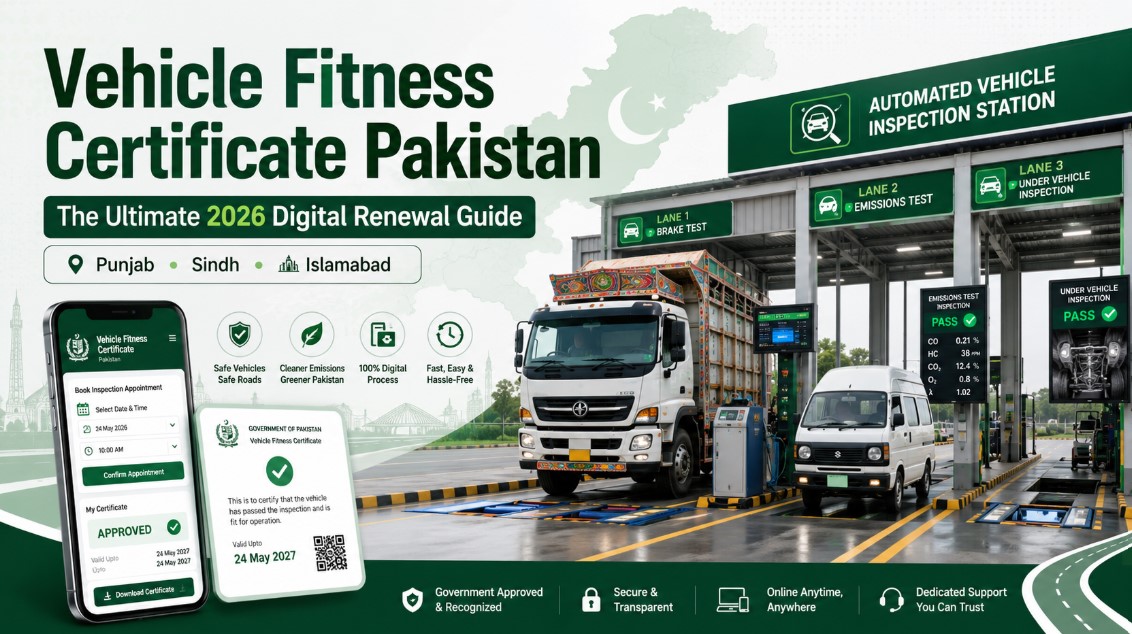 vehicle fitness certificate Pakistan