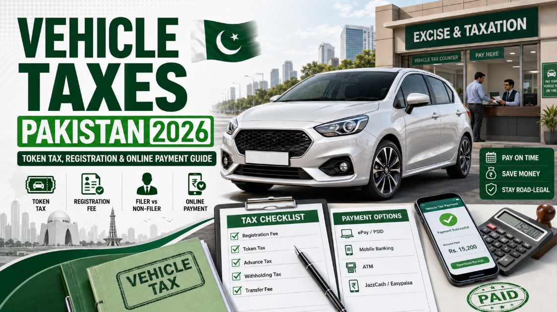 vehicle taxes Pakistan 2026