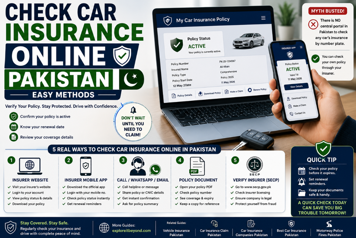 check car insurance online Pakistan
