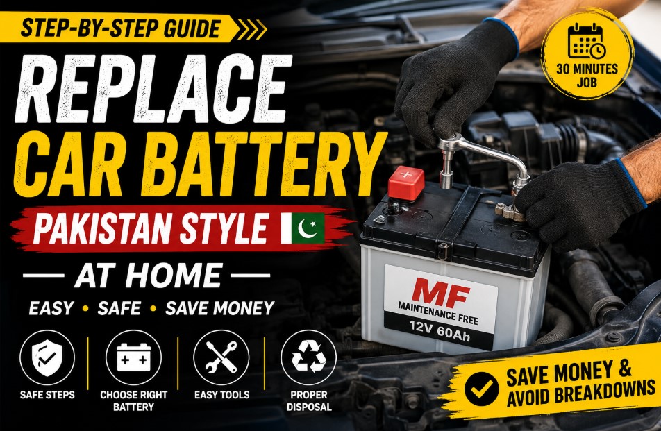 replace car baterry Pakistan