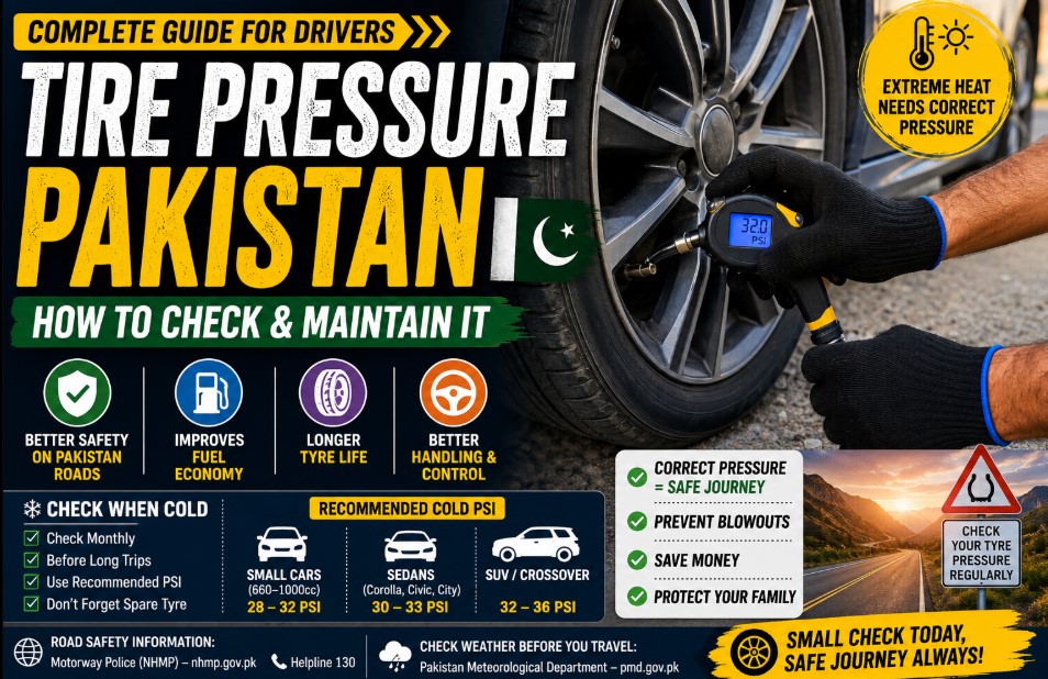 tire pressure Pakistan
