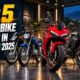 Row of bikes from top motorbike brands in Pakistan at a dealer